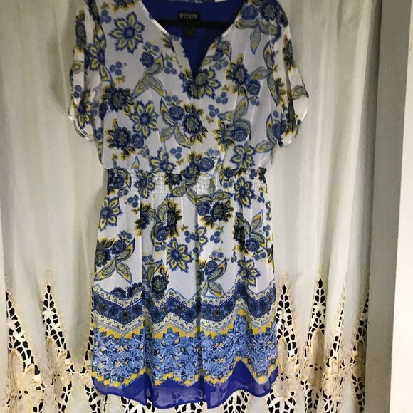 ENFOCUS STUDIO MIDI DRESS, Sz12, FIT & FLAIR, SHORT SLEEVES - Picture 3 of 12
